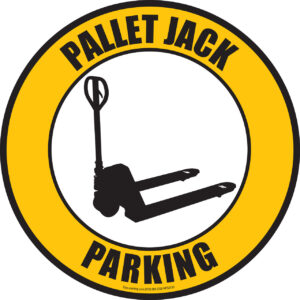 Floor sign - Pallet Jack Parking Sticker 45cm