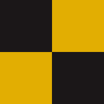 Checker Tape - Black Yellow