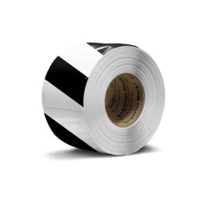 Floor Marking Tape - Black and White Stripes