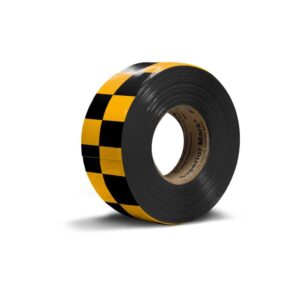 Floor Marking Tape - Black and Yellow Checker Tape 5cm