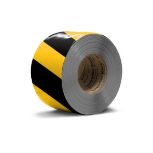 Bodenmarkierungsband - Schwarz / Gelb Streifen 5cm