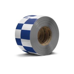 Floor Marking Tape - Blue and White Checker Tape_