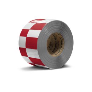 Floor Marking Tape - Red and White Checker Tape