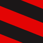 Stripe Tape - Diagonal Black Red